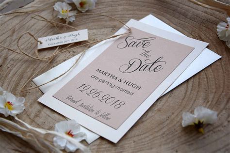 Elegant Wedding Save The Dates, Simple Custom Save The Date Cards