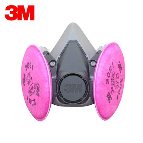 3M 6200+2091 Safety Protective Respirator Half Face Mask Dust Respirator Mask P100 Standard ...