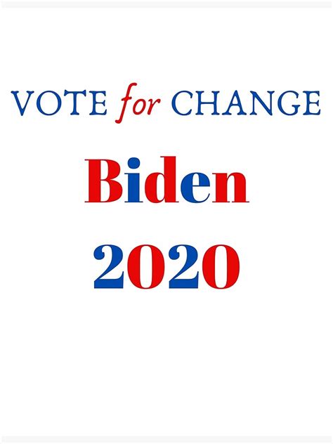 "VOTE for Change" Poster by rcarr1980 | Redbubble