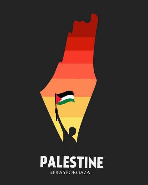 illustration vector graphic of save palestine,map and flag,suitable for ...