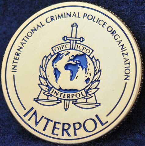 INTERPOL 100 years of International Police Cooperation Bronze | Challengecoins.ca