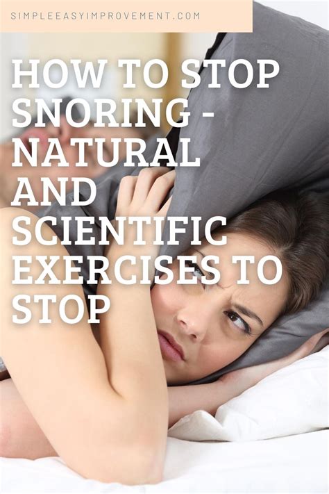 How to Stop Snoring - Natural and Scientific Exercises to Stop This ...