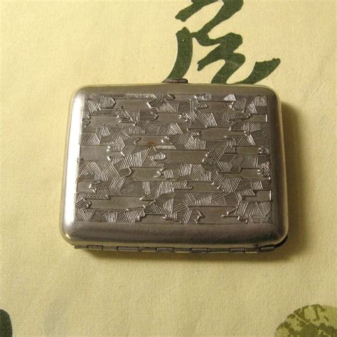 Vintage Cigarette Case, Old Cigarette Box, Ornate Cigarette Case, Business Card Holder ...