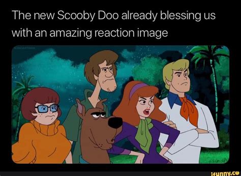 The new Scooby Doo already blessing us With an amazing reaction image ...