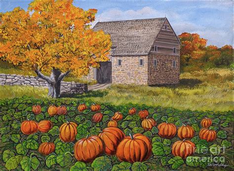 Pumpkin Patch Painting by Timothy Spongberg - Pixels