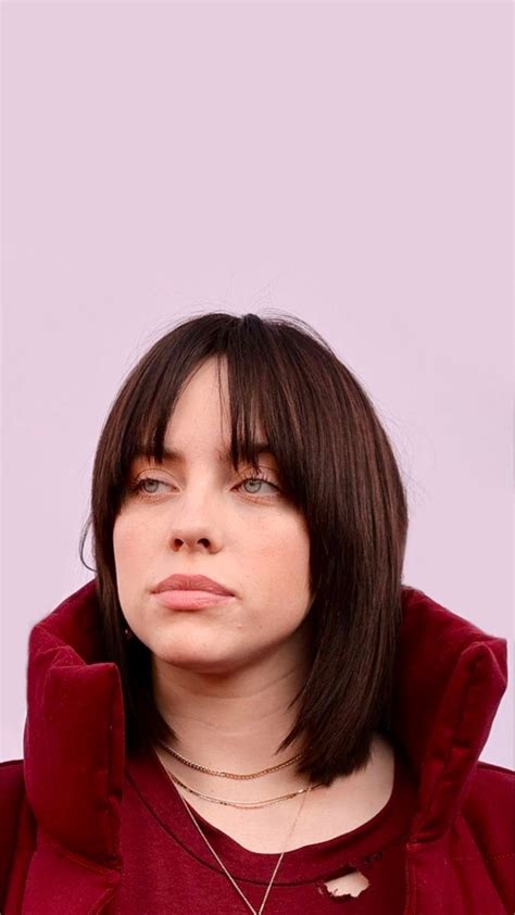 Billie Eilish brown hair red jacket wallpaper | Billie, Billie eilish, Red hair