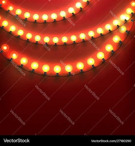 Christmas background with lights Royalty Free Vector Image