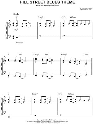 "The Hill Street Blues Theme" Sheet Music - 4 Arrangements Available Instantly - Musicnotes