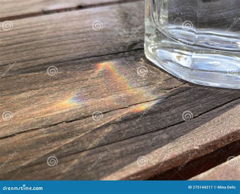 Light Refraction with Rainbow Stock Image - Image of floor, yellow: 275144217