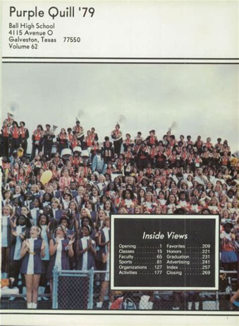 Explore 1979 Ball High School Yearbook, Galveston TX - Classmates