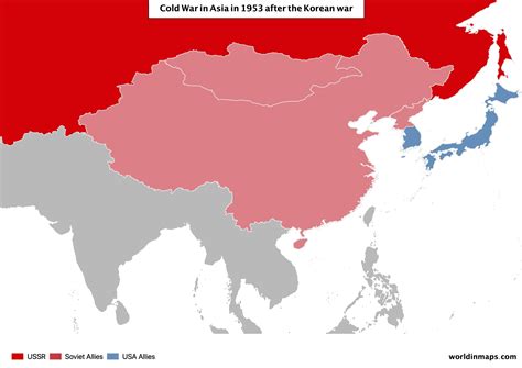 Cold war maps - World in maps