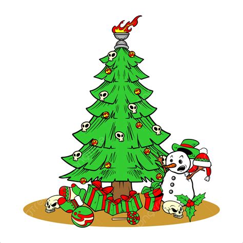 Christmas Tree Biker Style, Santa Claus, Christmas Tree, Christmas PNG and Vector with ...