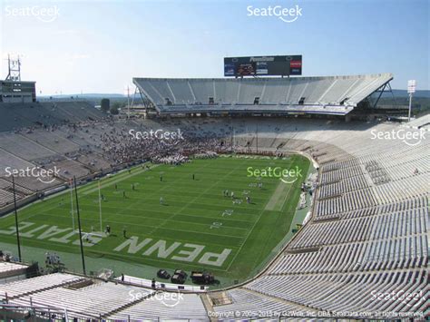 Penn State Football Stadium Seating Map With Rows - Printable Map