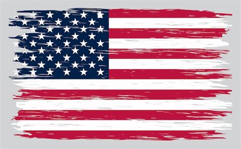 Grunge american flag Vector | Premium Download