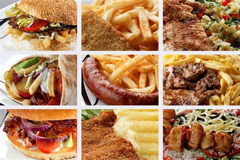 Collage of various fast food products — Stock Photo © gabriel.georgescu ...