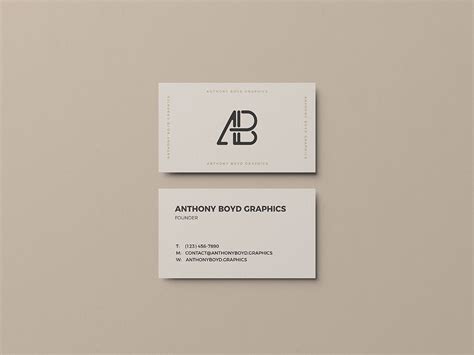 Business card mockup