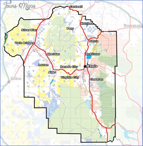 Virginia City Montana Map | Virginia Map