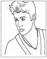 Justin Bieber Coloring Pages Free  Home sketch template