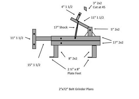 Belt grinder plans, 2x72 belt grinder plans, Belt grinder