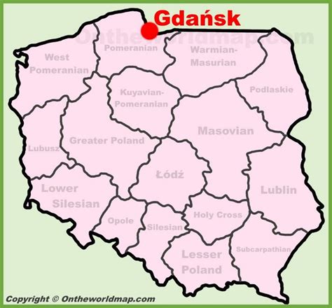 Gdansk On World Map