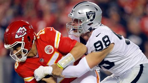 Maxx Crosby leads NFL in sacks and tackles for loss while rest of Raiders' defense struggles ...