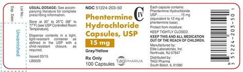 Phentermine Capsules - FDA prescribing information, side effects and uses