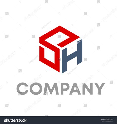 Sh Logo Vector Design Template Sign Stock Vector (Royalty Free ...