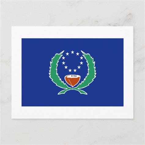 Flag of Pohnpei Postcard | Zazzle | Pohnpei, Flag, Postcard