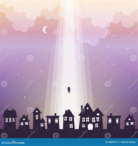 Going to Heaven stock vector. Illustration of gratitude - 28632131