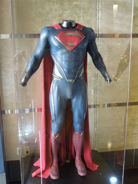 Hollywood Movie Costumes and Props: Man of Steel Superman suit on display... Original film ...