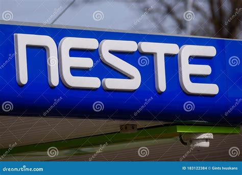 NESTE company logo. editorial stock image. Image of riga - 183122384