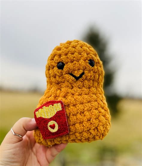 Chicken Nugget Plushie Fries Chicken Nugget Chicken - Etsy