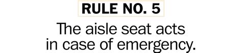 5 rules for the aisle seat on an airplane - The Washington Post