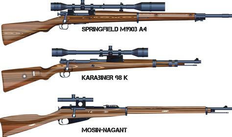 3 Sniper Rifles of World War II by Darth-M0rtuus on DeviantArt | Weapons | Pinterest | Weapons ...