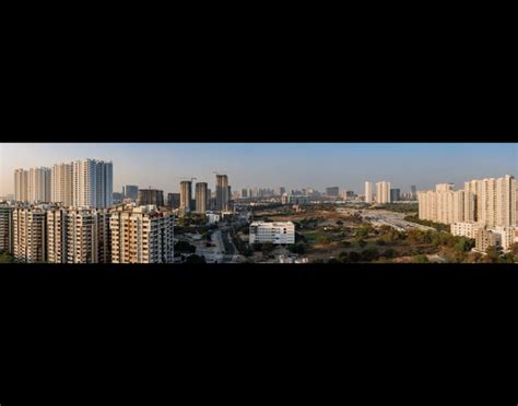 Western Hyderabad Skyline as seen from Kokapet looking towards ...