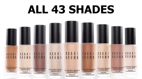 Bobbi Brown Foundation All 43 Shades 2021 - YouTube