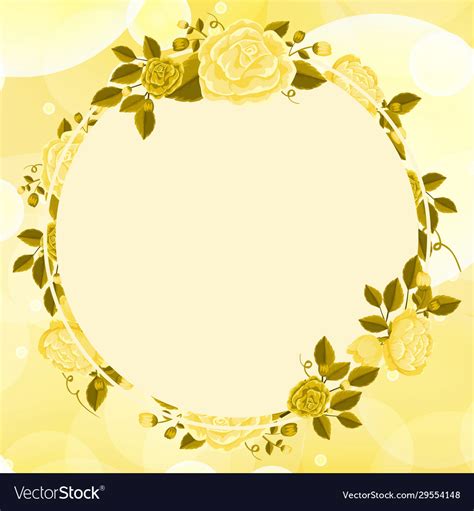 Background design with yellow flowers Royalty Free Vector