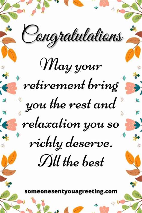 Wish a colleague a happy retirement and all the best for the future with these retirement ...