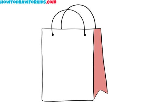 How to Draw a Shopping Bag - Easy Drawing Tutorial For Kids