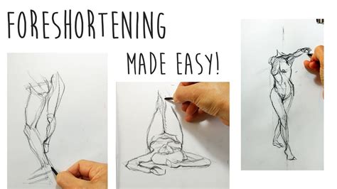 FORESHORTENING (1 of 3) - How to Draw Foreshortened Figures Tutorial ...