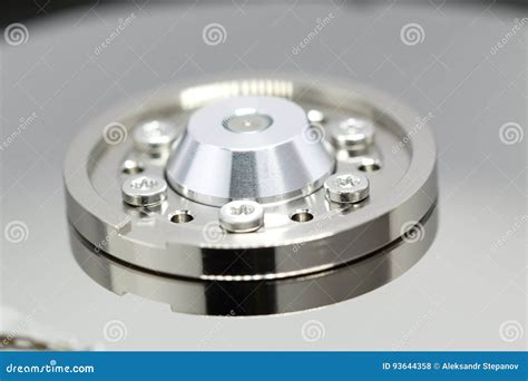 Spindle of the Hard Disk Drive Stock Photo - Image of closeup, industry: 93644358