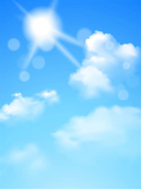 Blue Sky With Clouds Banner Background Wallpaper Image For Free ...