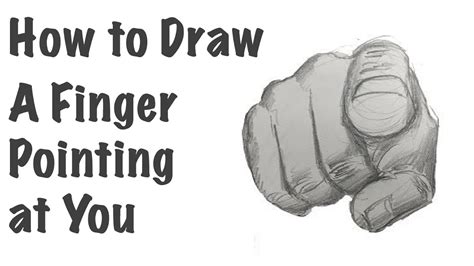 How to Draw a Finger Pointing at You - YouTube