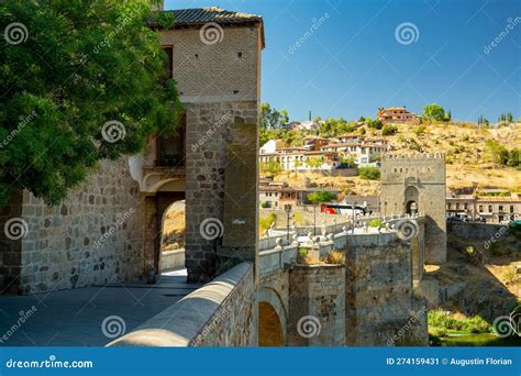 Toledo, Spain. San Martin Bridge Stock Image - Image of landscape ...