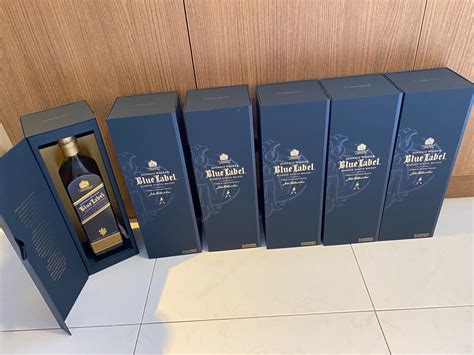 Johnnie Walker blue label (750ml), Food & Drinks, Alcoholic Beverages on Carousell