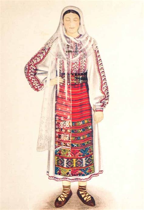 Romanian National Costumes from 4 Ethnographic Zones