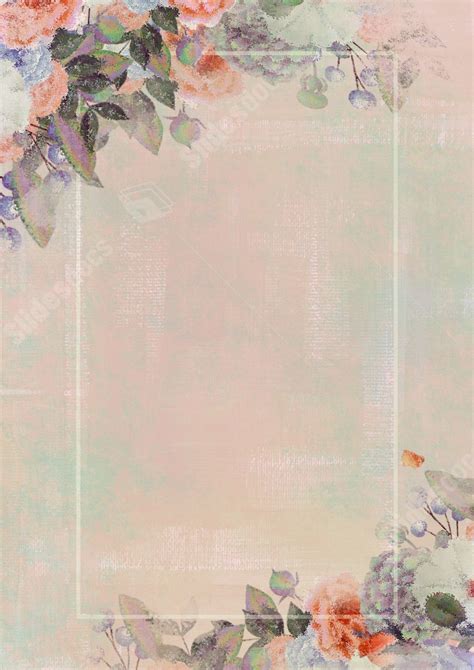 Floral Border Wallpaper With Watercolor Sketch Flowers In Oil Painting Page Border Background ...