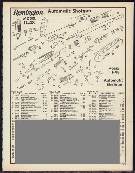 Remington Model 14 Schematic