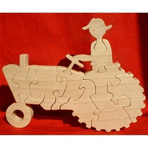 Items similar to Farm Tractor - Childrens Wood Puzzle Game - New Toy ...