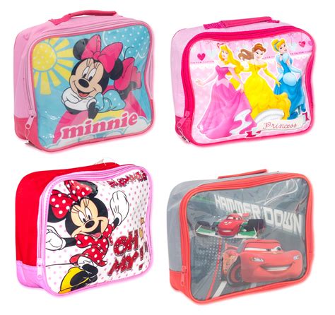 Official Disney Insulated School Lunch Bag Novelty Box Children Boys Girls Kids | eBay